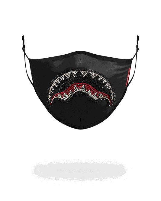 ADULT TRINITY SHARK FORM FITTING FACE MASK | Sprayground Premium