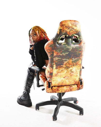 FIRE CAMO GAMING CHAIR - SUPER RARE | Sprayground Trending