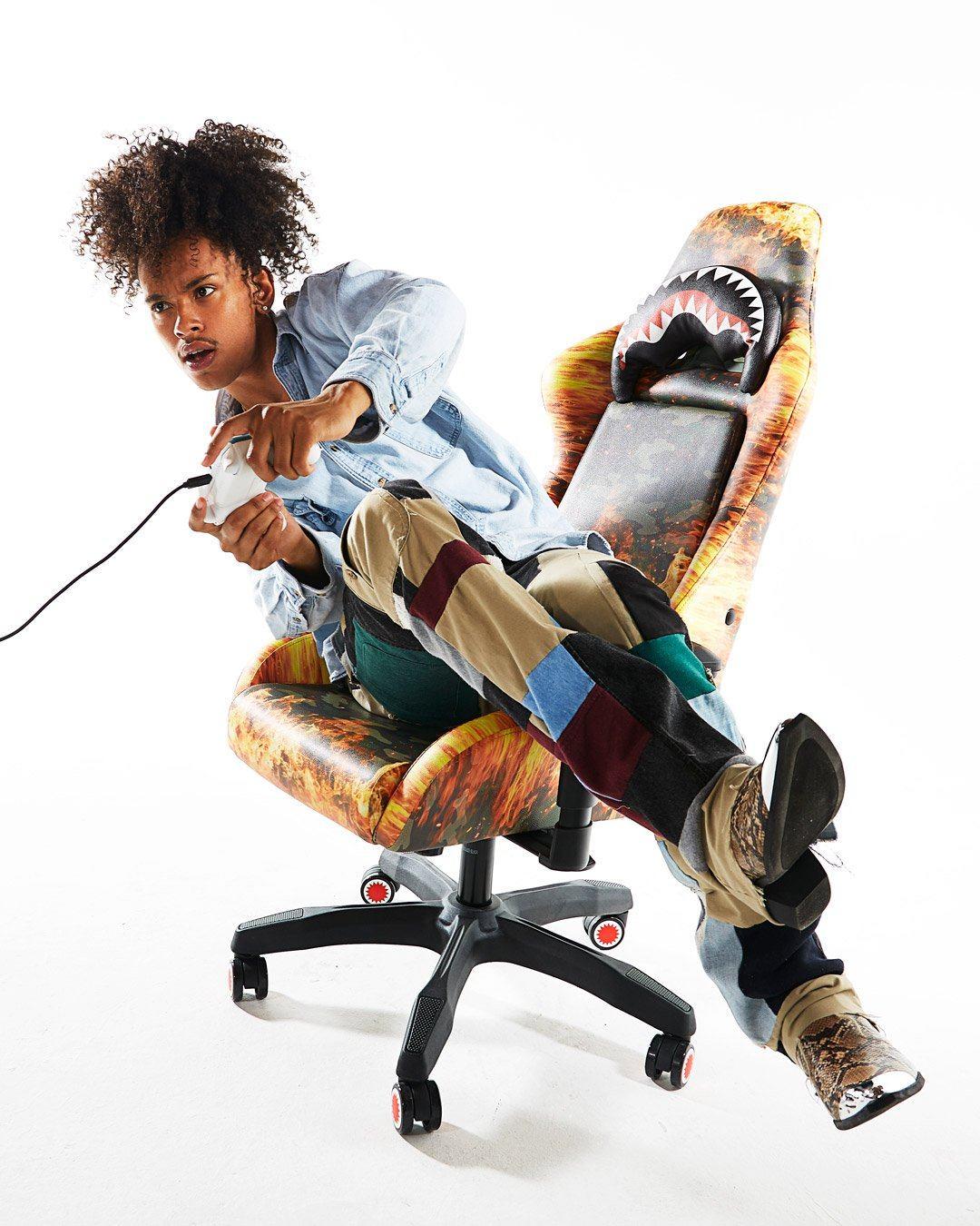 FIRE CAMO GAMING CHAIR - SUPER RARE | Sprayground Trending