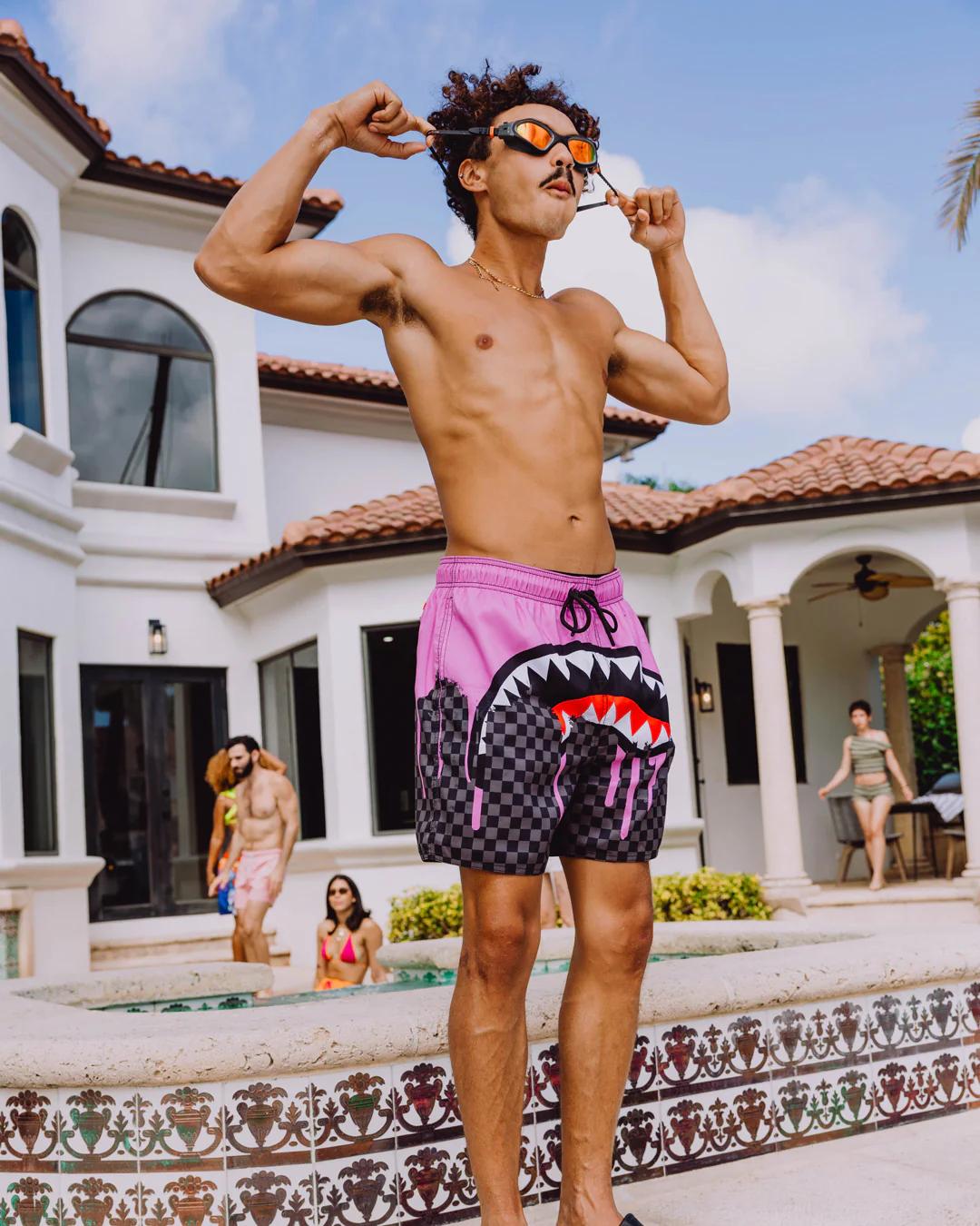 OCEAN DRIP CHECK SWIM SHORT | Sprayground Great Value