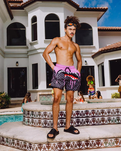 OCEAN DRIP CHECK SWIM SHORT | Sprayground Great Value