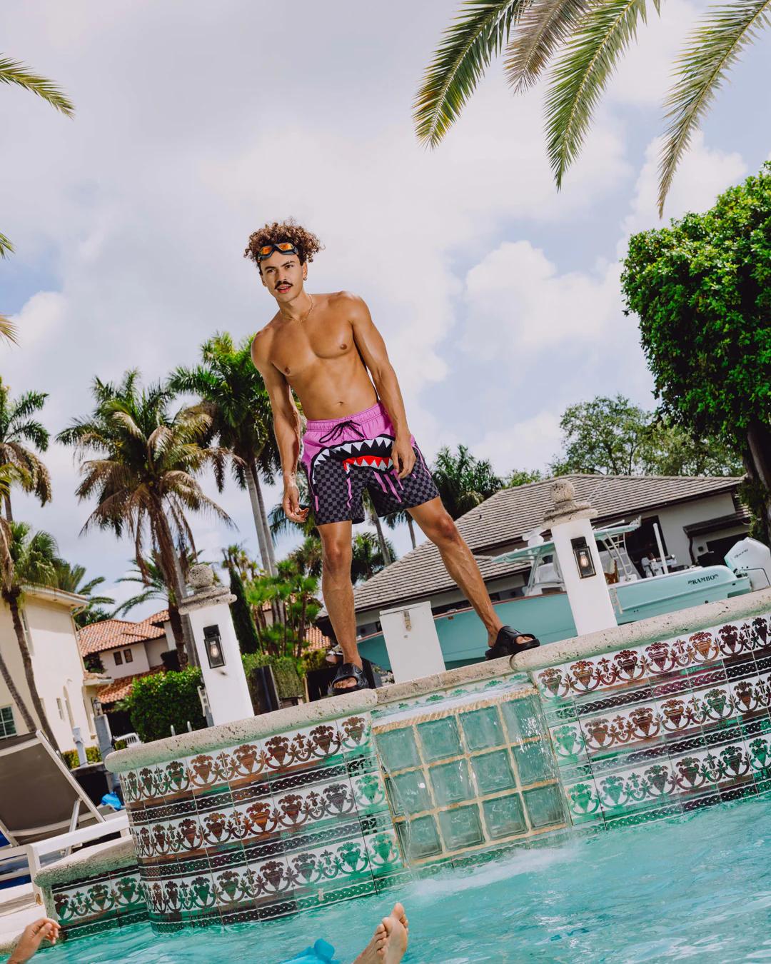 OCEAN DRIP CHECK SWIM SHORT | Sprayground Great Value