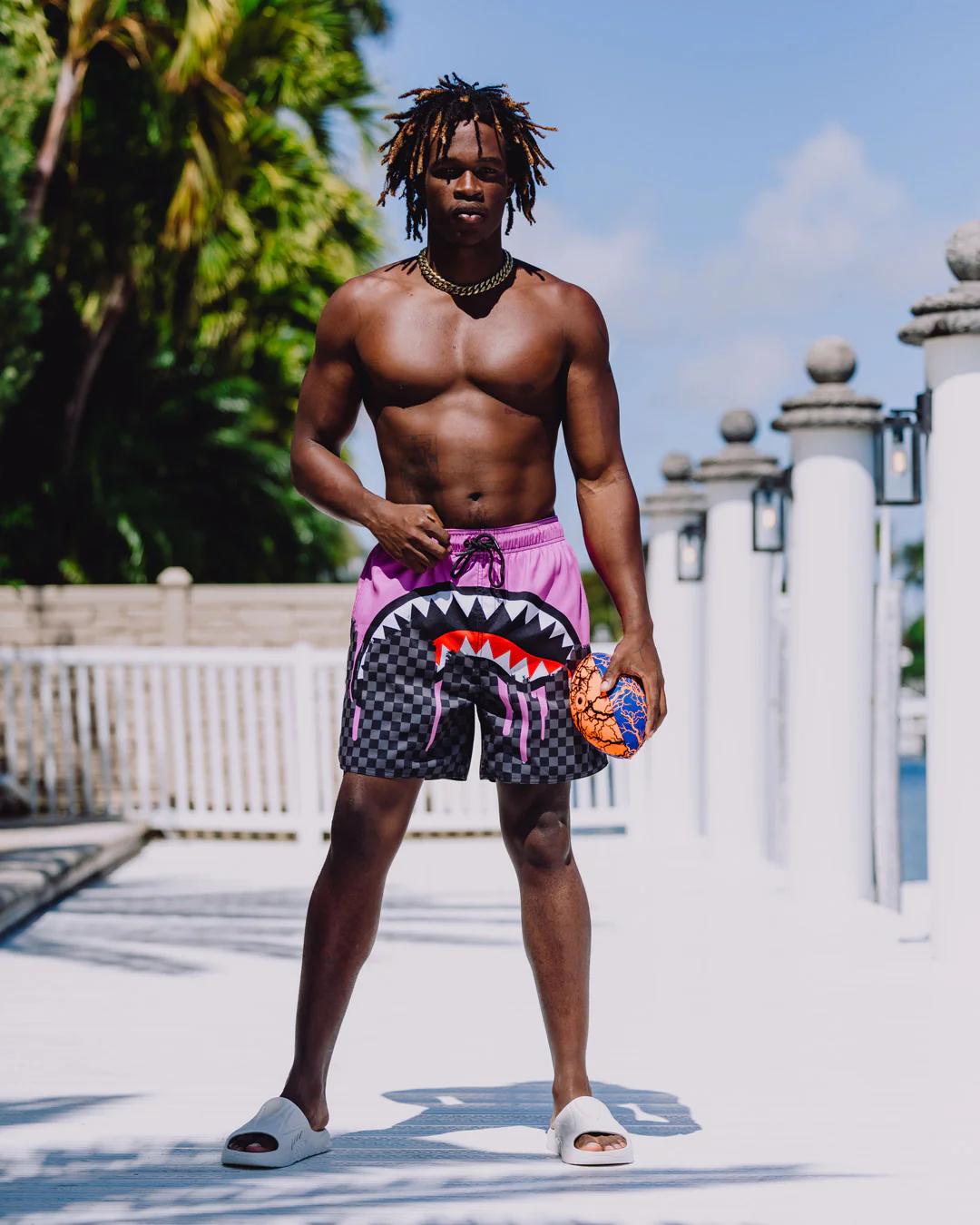 OCEAN DRIP CHECK SWIM SHORT | Sprayground Great Value