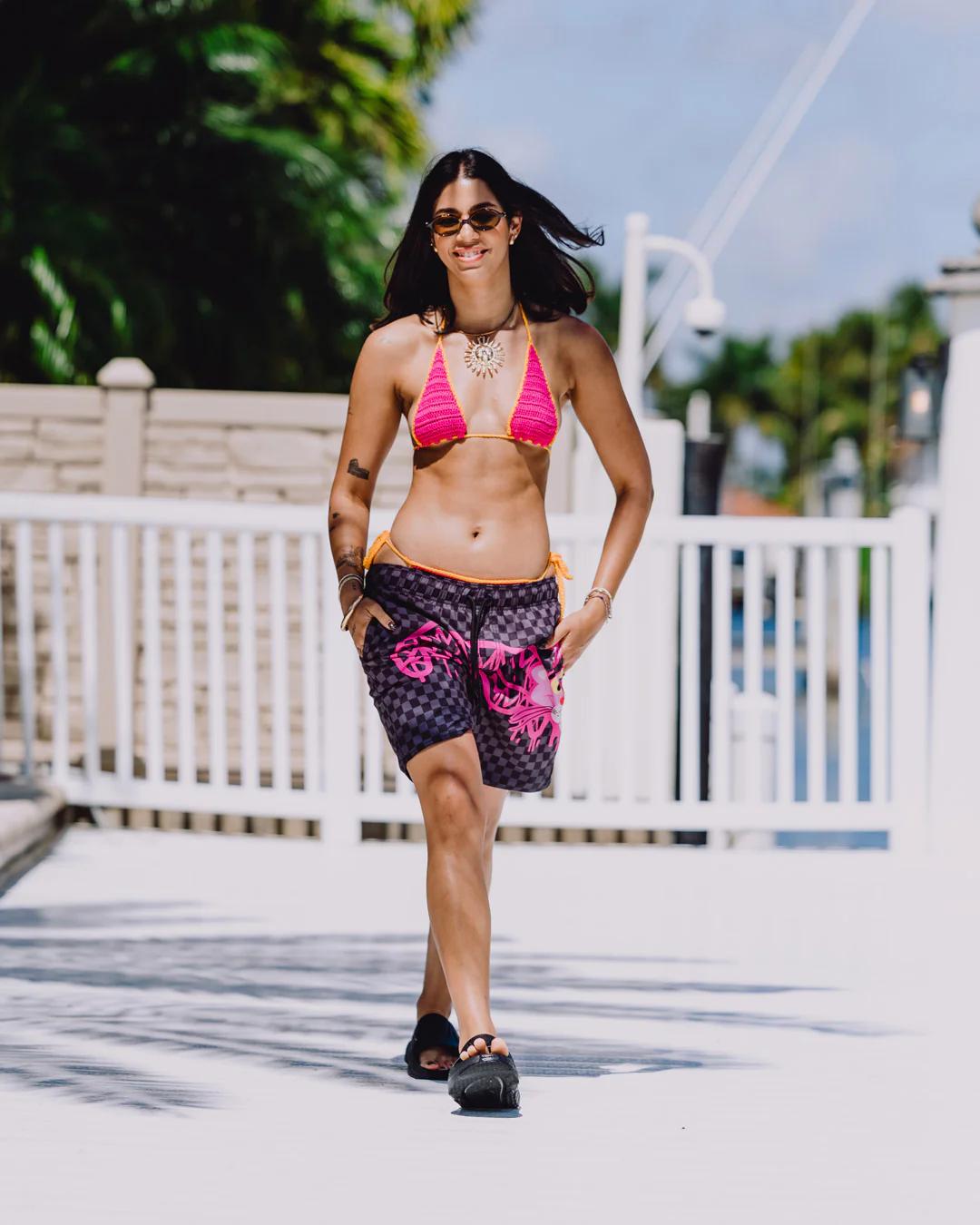 PINK PANTHER DIAMOND SHARK SWIM SHORTS | Sprayground Trending