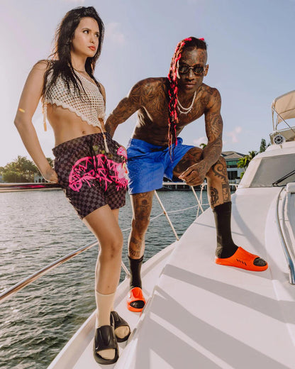 PINK PANTHER DIAMOND SHARK SWIM SHORTS | Sprayground Trending