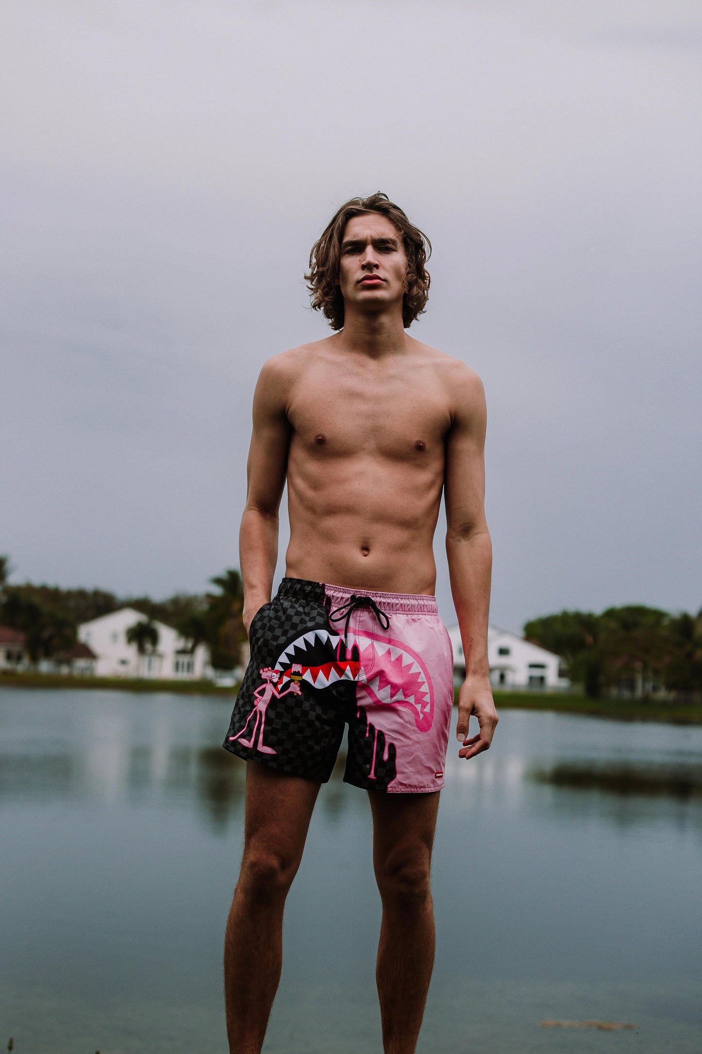 PINK PANTHER PINK PAINTER SWIM SHORTS | Sprayground Best Seller