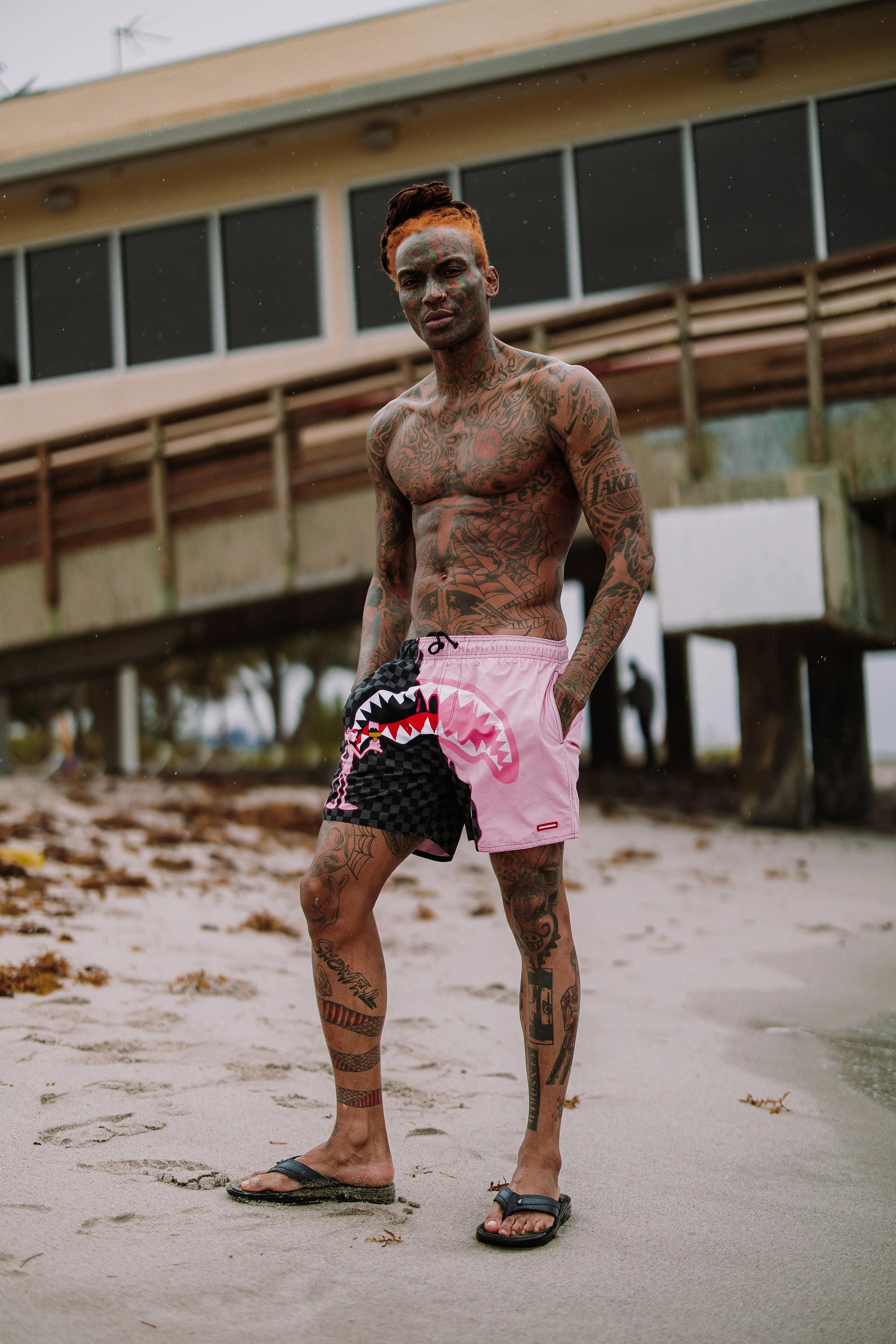 PINK PANTHER PINK PAINTER SWIM SHORTS | Sprayground Best Seller