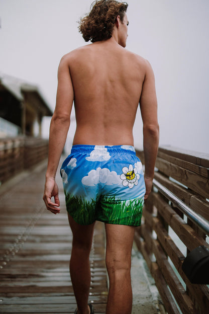 CRAZY DAISIES SWIM SHORTS | Sprayground Signature