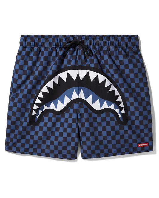 MIDNIGHT MAGIC SHARKS IN PARIS SWIM SHORTS | Sprayground Featured