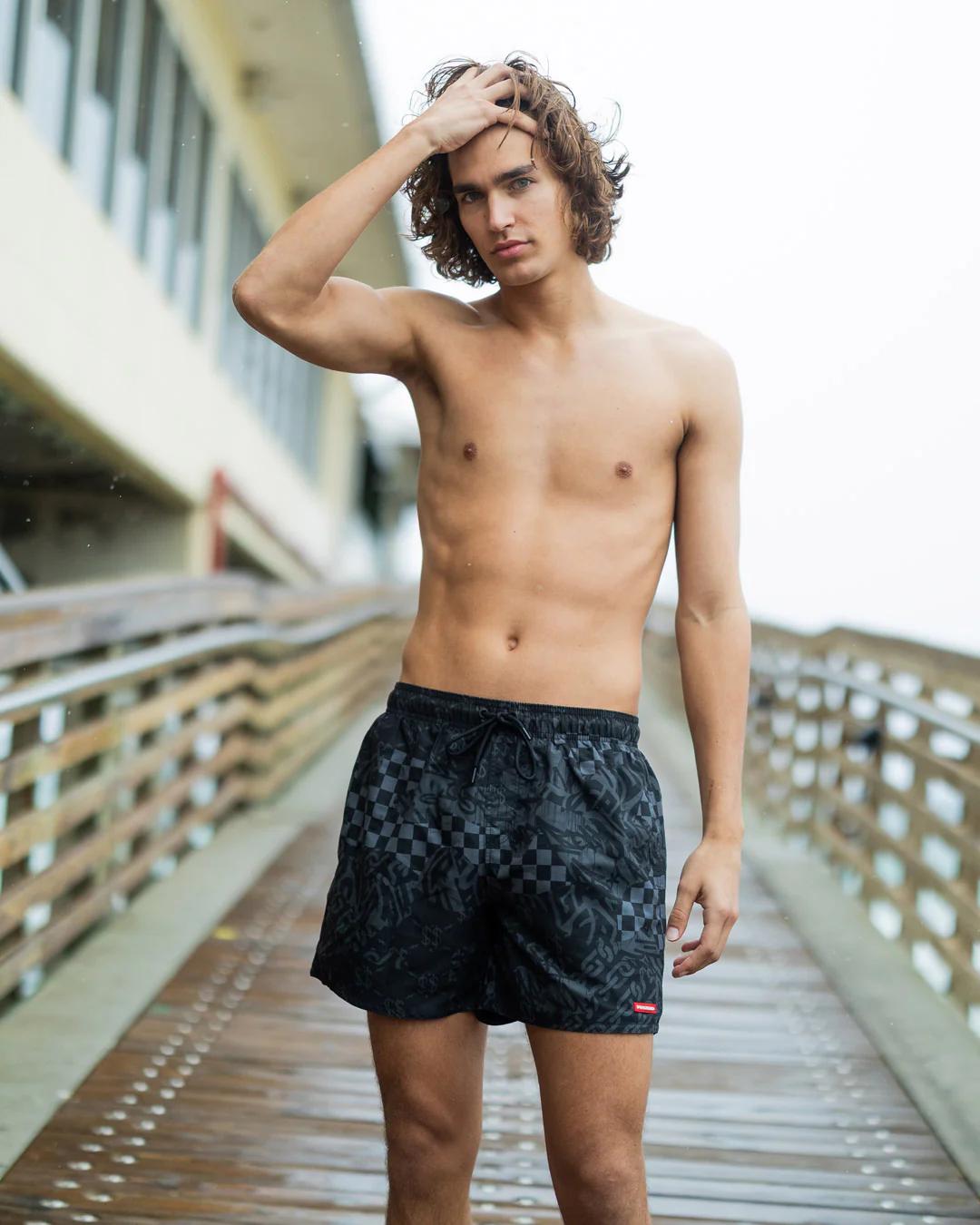 3AM CHECK SWIM SHORTS | Sprayground Popular
