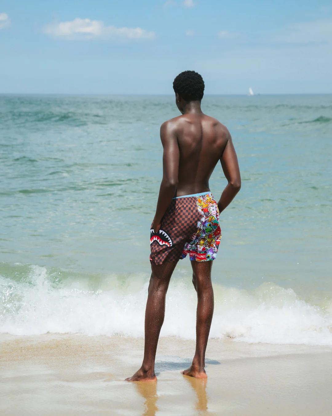 STICKER CREW SWIM SHORTS | Sprayground Recommended