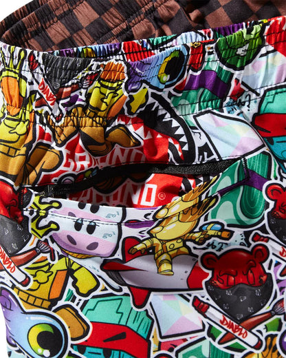 STICKER CREW SWIM SHORTS | Sprayground Recommended