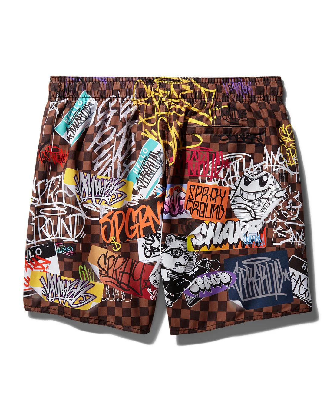SHARKS IN PARIS JETSKI SWIM TRUNKS | Sprayground Value