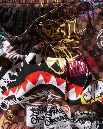 SHARKS IN PARIS JETSKI SWIM TRUNKS | Sprayground Value