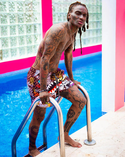 SHARKS IN PARIS JETSKI SWIM TRUNKS | Sprayground Value