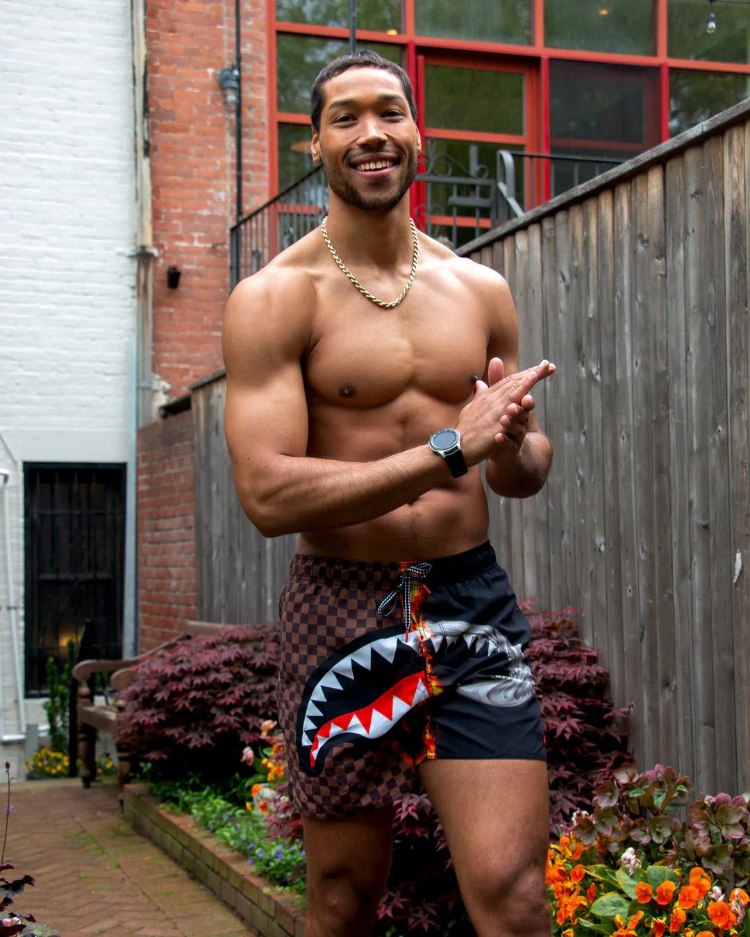 SHARKS IN PARIS UNSTOPPABLE SWIM TRUNKS | Sprayground Premium