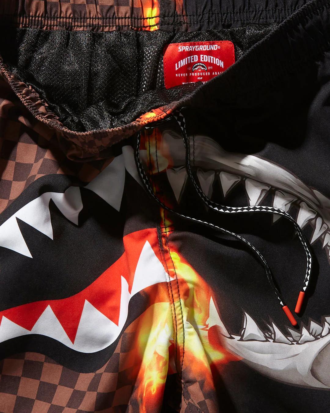 SHARKS IN PARIS UNSTOPPABLE SWIM TRUNKS | Sprayground Premium