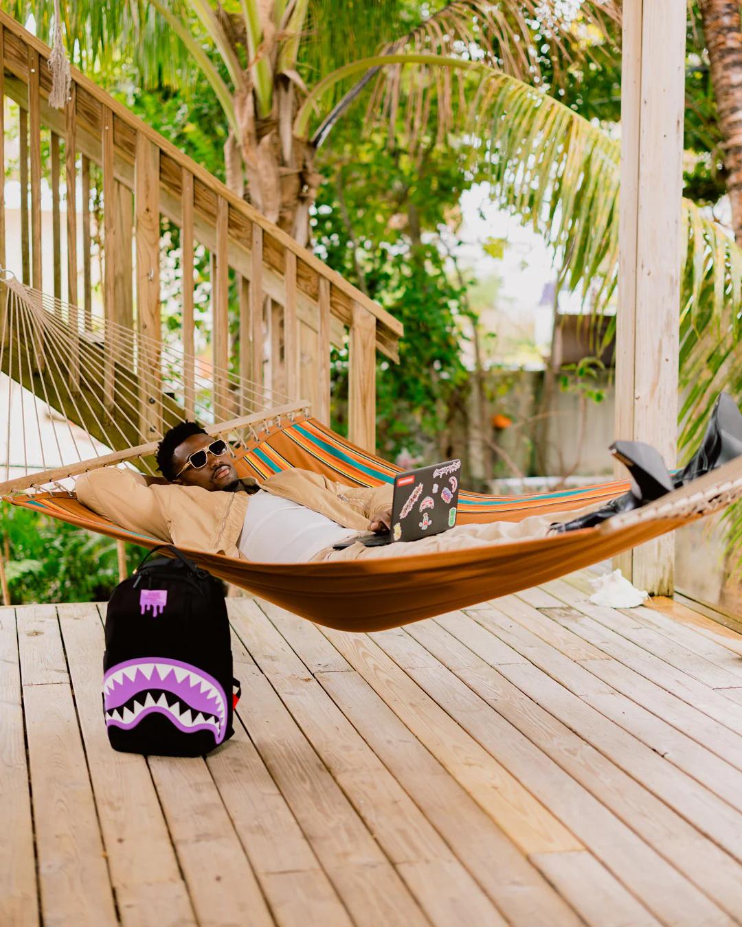 SHARK CENTRAL PASSPORT (PURPLE) BACKPACK | Sprayground Great Value
