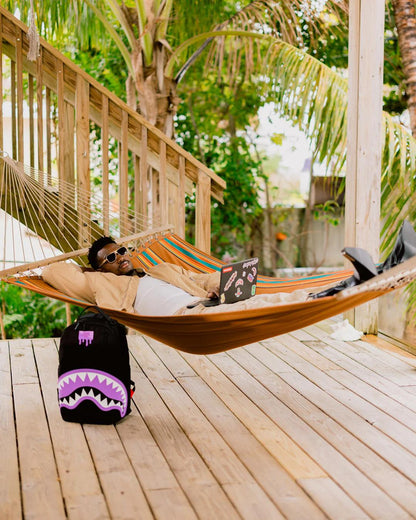 SHARK CENTRAL PASSPORT (PURPLE) BACKPACK | Sprayground Great Value