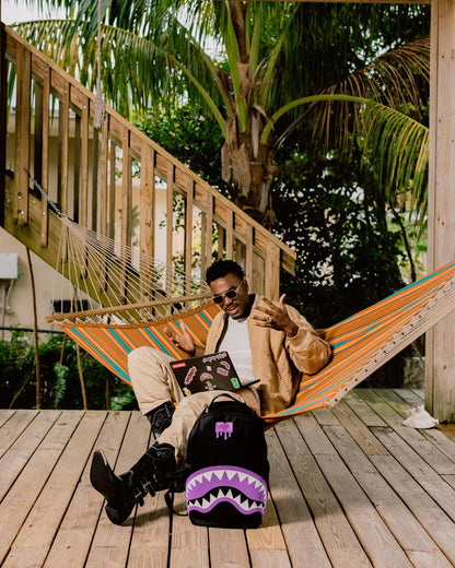 SHARK CENTRAL PASSPORT (PURPLE) BACKPACK | Sprayground Great Value