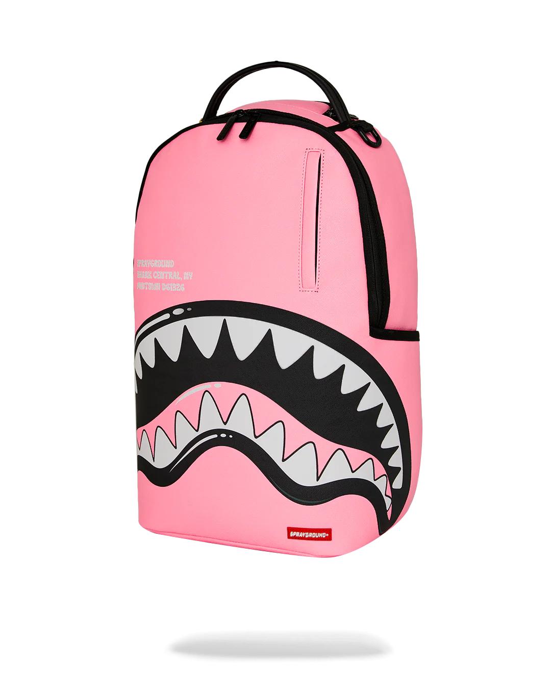 SHARK CENTRAL BUBBLE SHARK (PINK) BACKPACK | Sprayground New