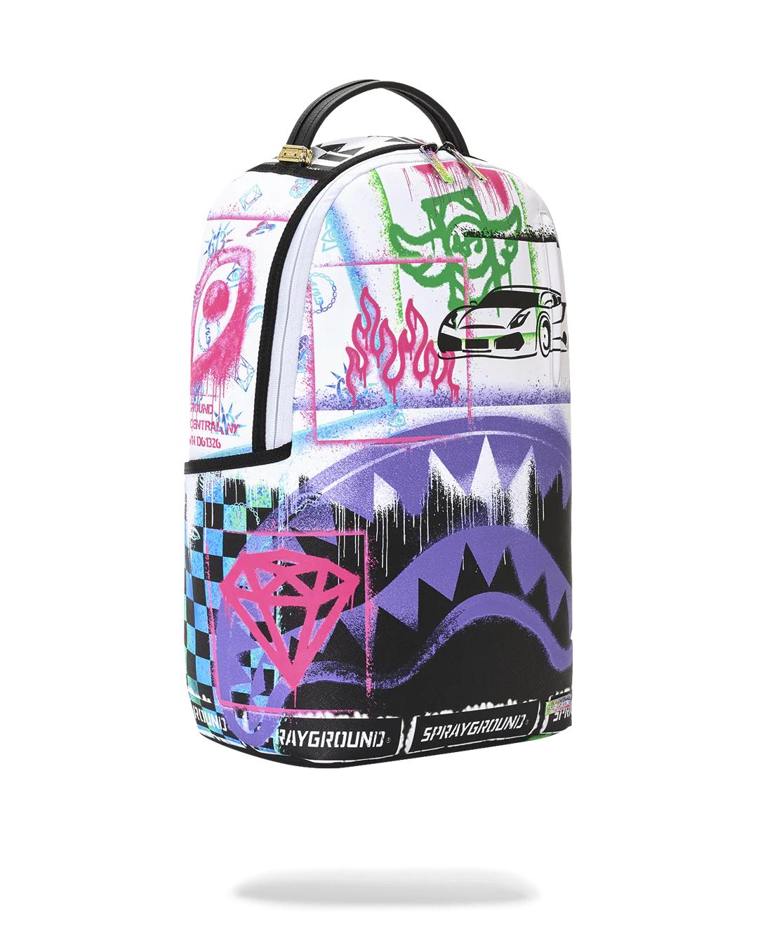 STENCIL PENCIL CONTINENTAL BACKPACK | Sprayground Exclusive