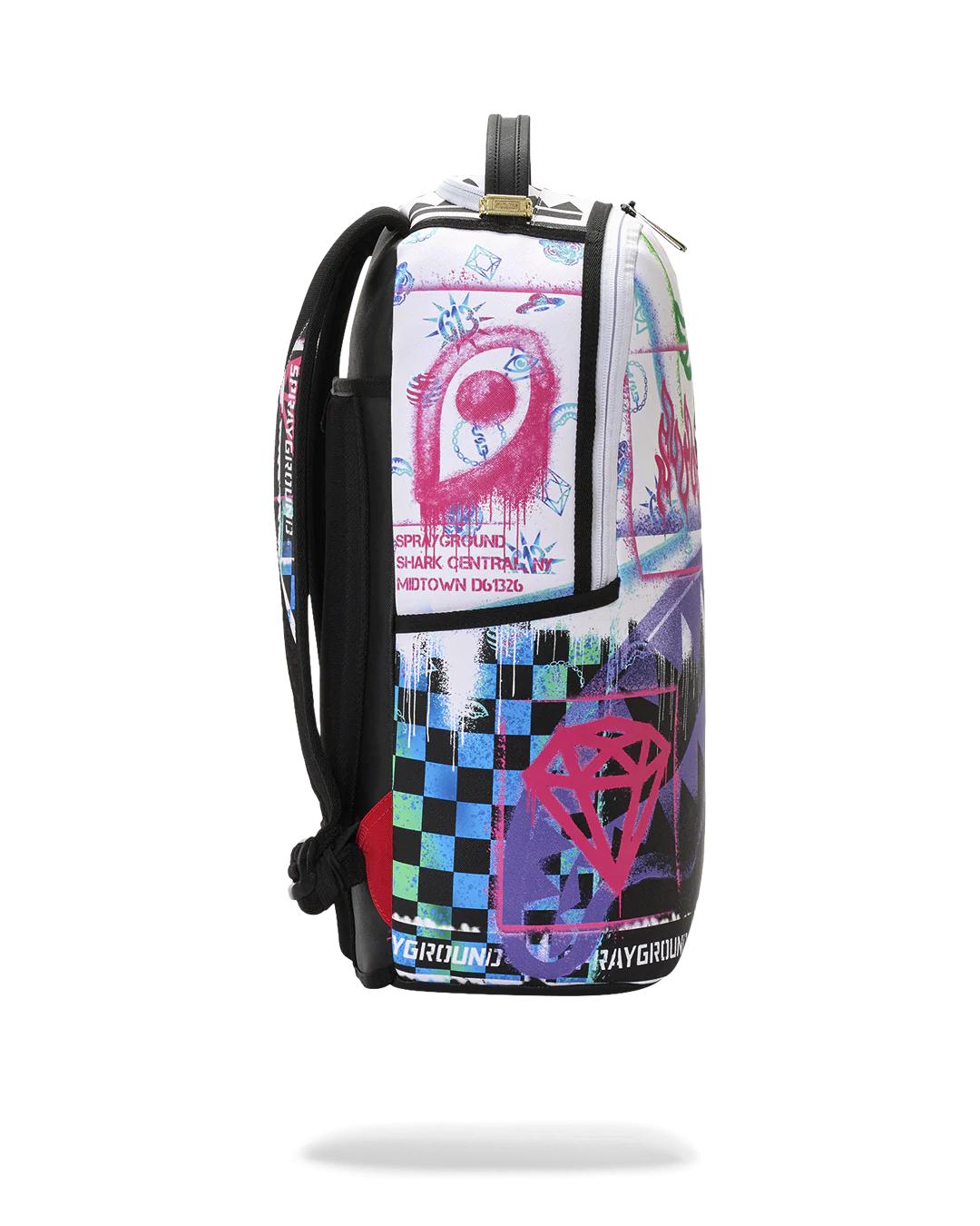 STENCIL PENCIL CONTINENTAL BACKPACK | Sprayground Exclusive
