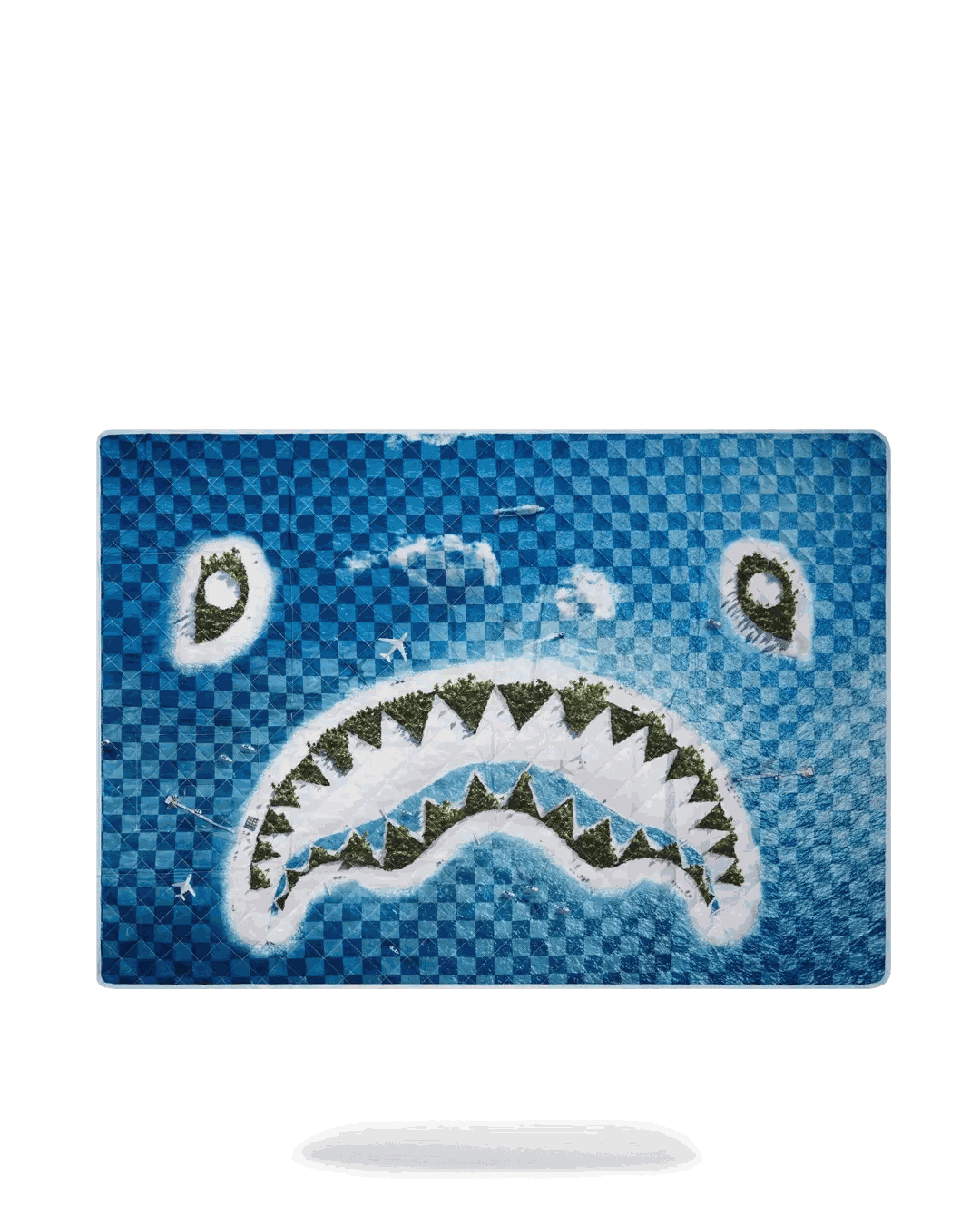 SHARK ISLAND PACKABLE BEACH MAT BLANKET WATER RESISTANT CONVERTIBLE TO | Sprayground Trending