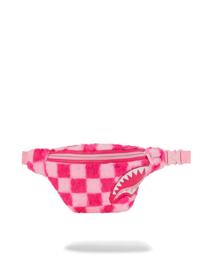 FURZILLA SHARK (PINK CHECK) SAVVY CROSSBODY | Sprayground Everyday