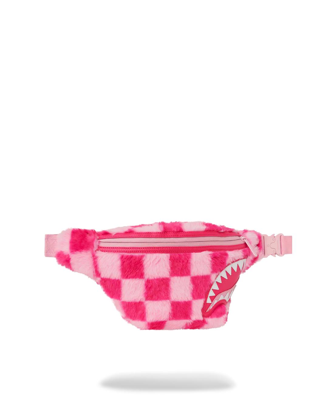 FURZILLA SHARK (PINK CHECK) SAVVY CROSSBODY | Sprayground Everyday