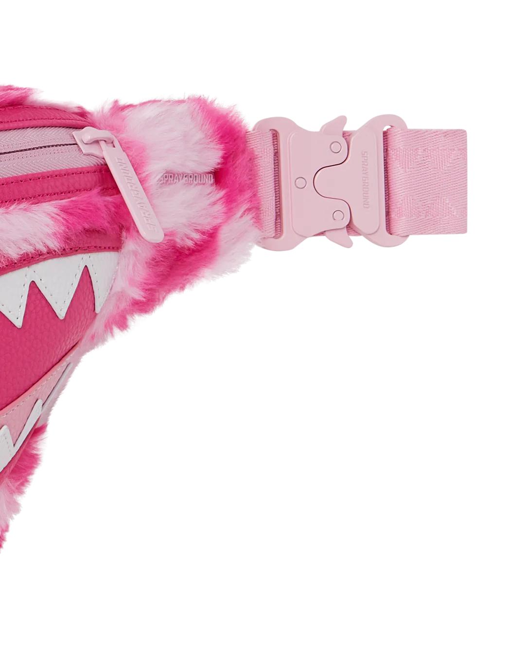 FURZILLA SHARK (PINK CHECK) SAVVY CROSSBODY | Sprayground Everyday