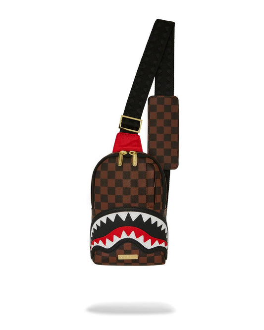 SAWTOOTH SHARKS IN PARIS ONE-STRAP SLING | Sprayground New