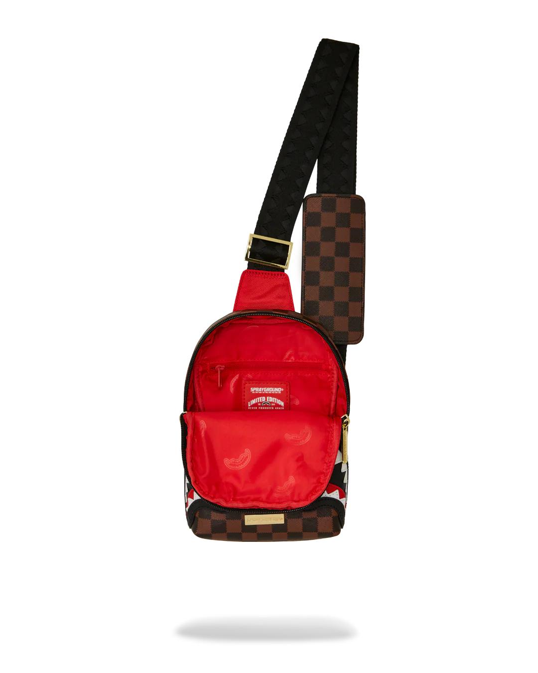 SAWTOOTH SHARKS IN PARIS ONE-STRAP SLING | Sprayground New