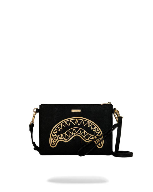 GOLD FANG CROSSOVER CLUTCH | Sprayground Featured