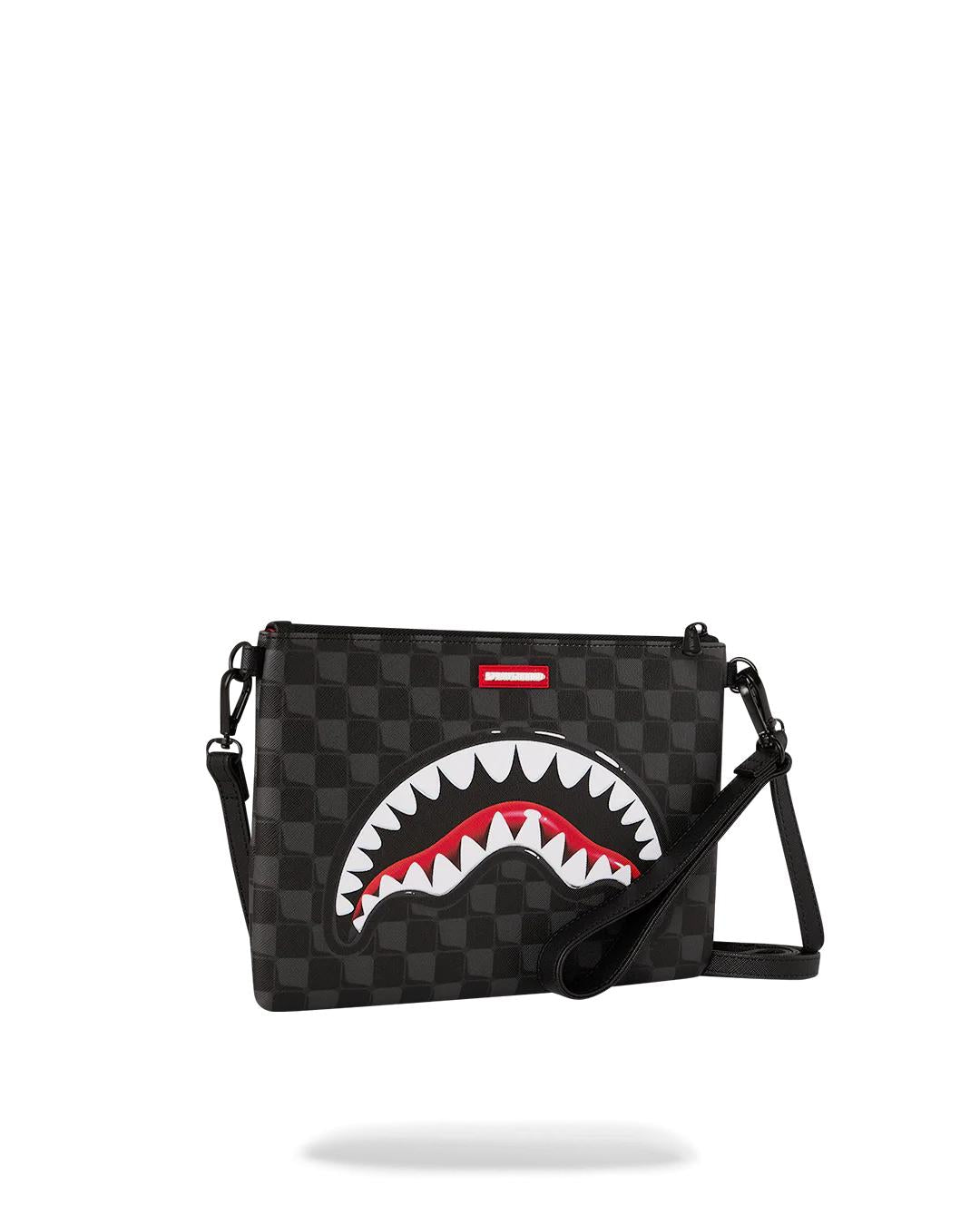 SHARKS IN PARIS HYPER PUFF CROSSOVER CLUTCH | Sprayground Best Seller