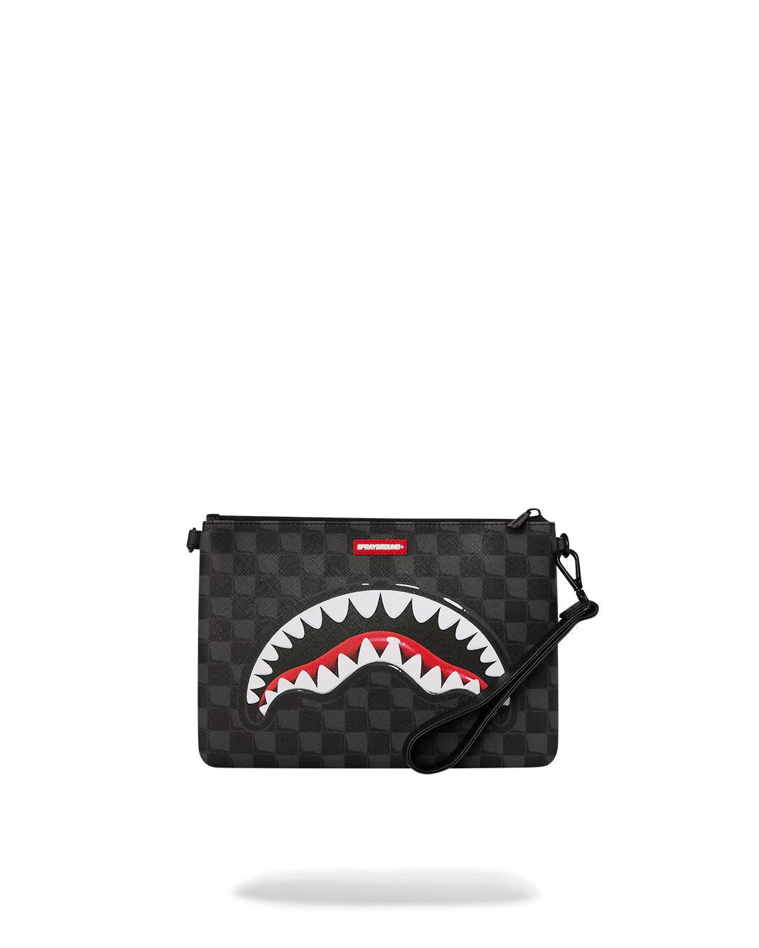 SHARKS IN PARIS HYPER PUFF CROSSOVER CLUTCH | Sprayground Best Seller