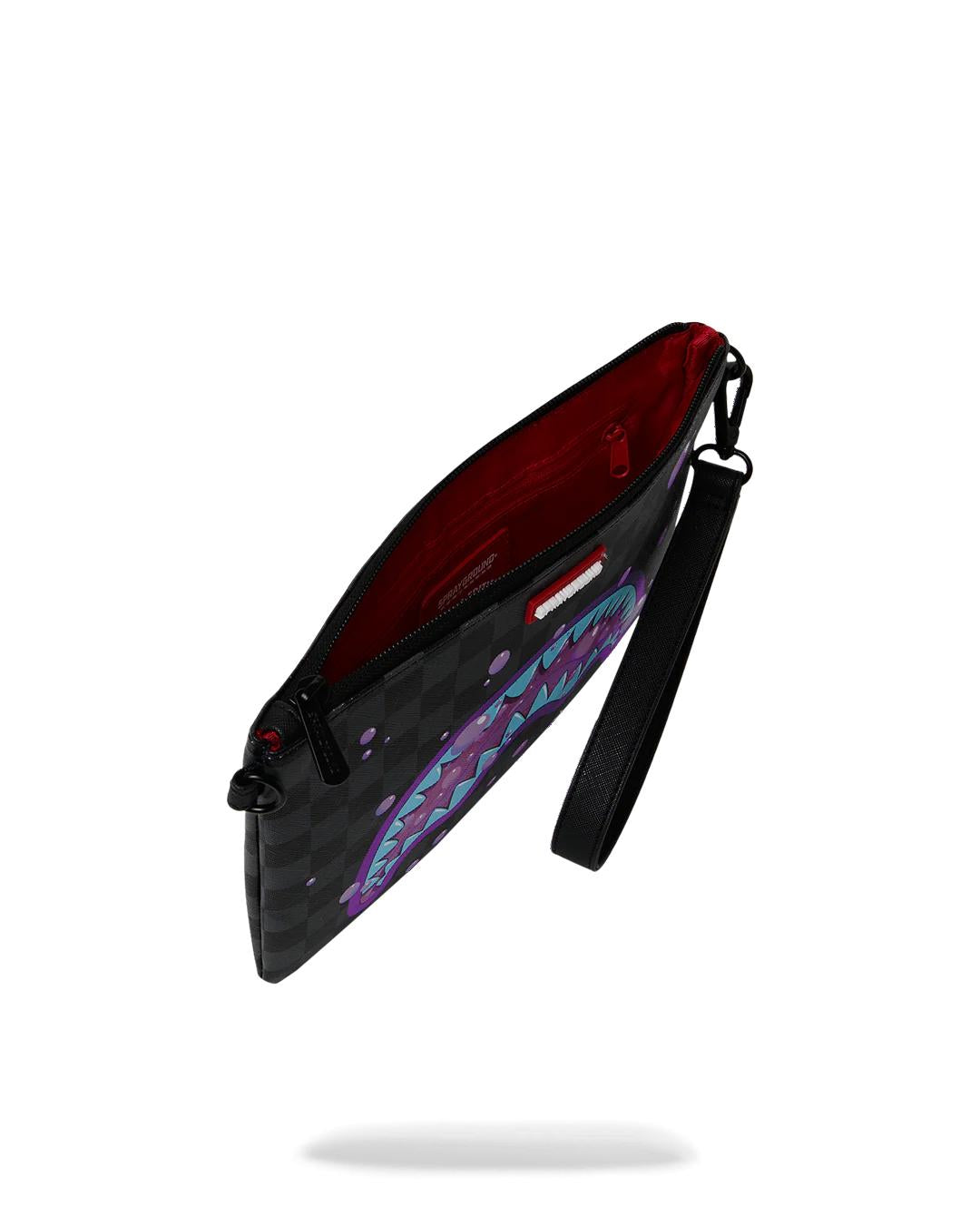 PURPLE SLIME SHARK CROSSOVER CLUTCH | Sprayground Signature