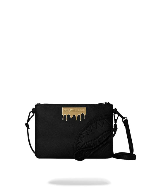 GOLD BRICK DRIP CROSSOVER CLUTCH | Sprayground Premium