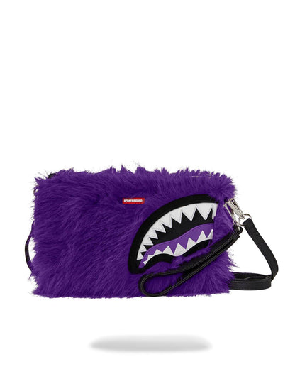 FURZILLA SHARK (PURP) CROSSOVER CLUTCH | Sprayground Classic