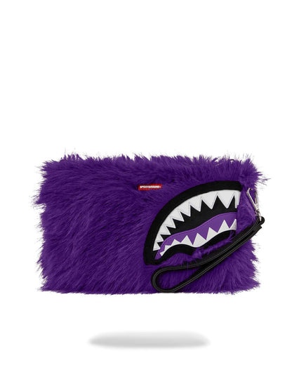 FURZILLA SHARK (PURP) CROSSOVER CLUTCH | Sprayground Classic