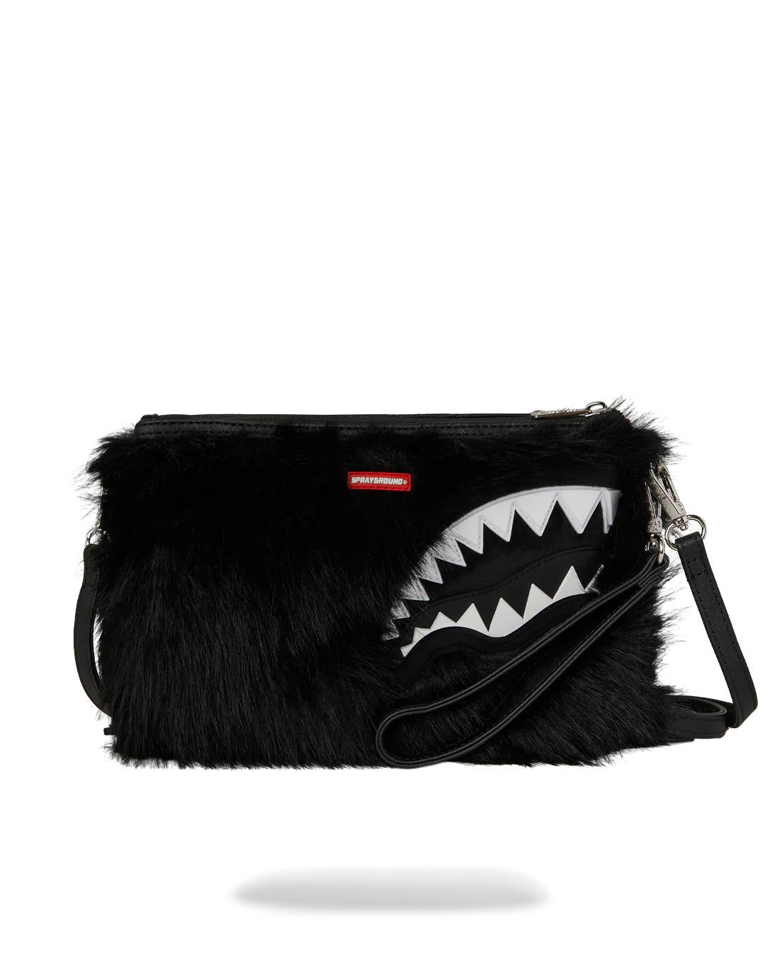 FURZILLA SHARK (NIGHT) CROSSOVER CLUTCH | Sprayground Essential