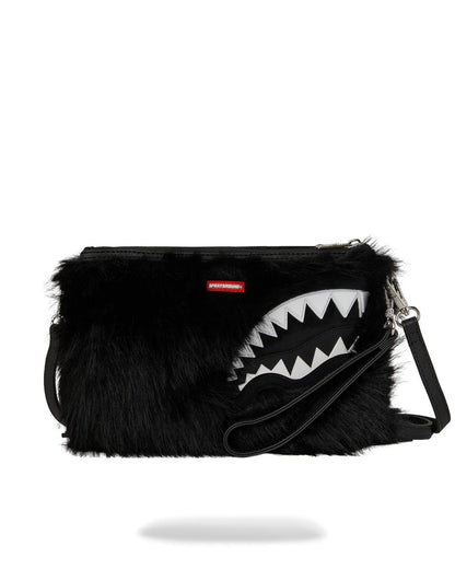 FURZILLA SHARK (NIGHT) CROSSOVER CLUTCH | Sprayground Essential