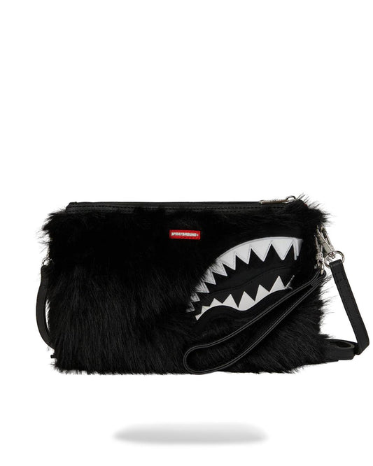 FURZILLA SHARK (NIGHT) CROSSOVER CLUTCH | Sprayground Essential