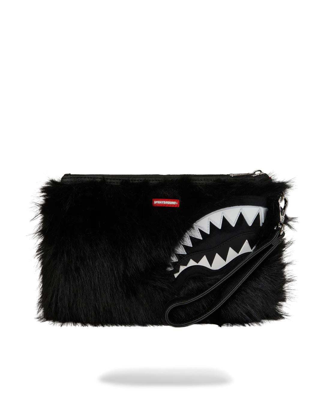 FURZILLA SHARK (NIGHT) CROSSOVER CLUTCH | Sprayground Essential