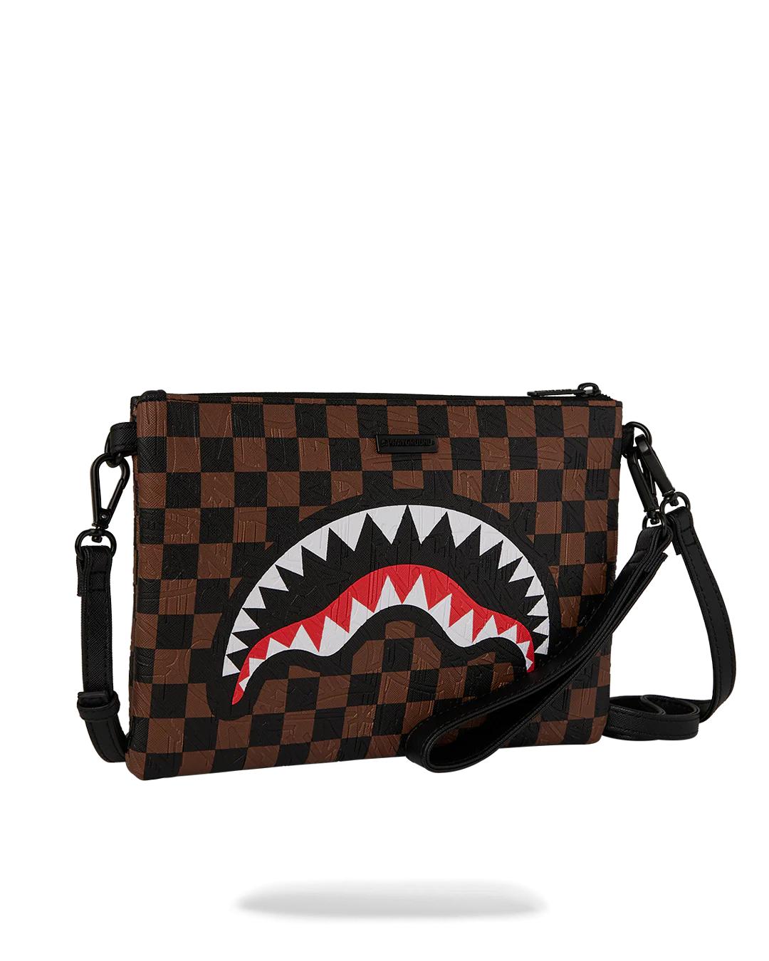THE PRIVATE JET SHARK CLUB CROSSOVER CLUTCH | Sprayground Great Value