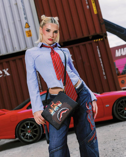 MONEY BAG DOUBLE TAKE CROSSOVER CLUTCH | Sprayground Latest