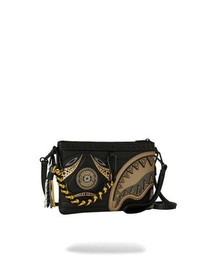 A.I. AFRICAN INTELLIGENCE SHARKS OF THE GOLD OCEAN CROSSOVER CLUTCH - | Sprayground New