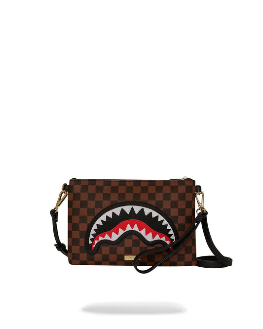 SAWTOOTH SHARKS IN PARIS CROSSOVER CLUTCH | Sprayground Trending