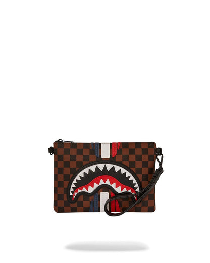 SHARKS IN PARIS GT CROSSOVER CLUTCH | Sprayground Signature