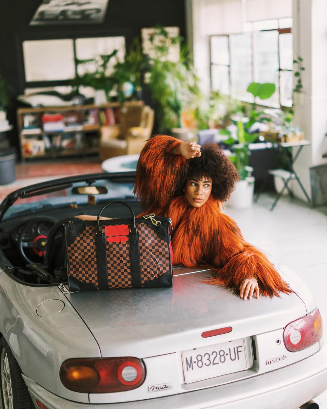 KATANA CHECK BOSS PYRAMID DUFFLE | Sprayground New